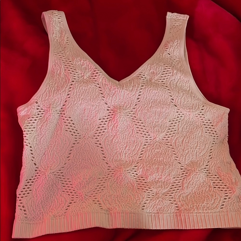 Fresh Cream Textured Women's Tank Top
